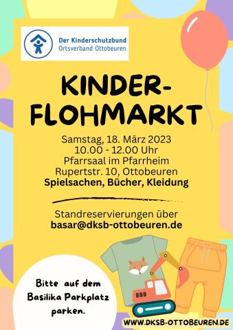 Standreservierungen über basar@dksb-ottobeuren.de