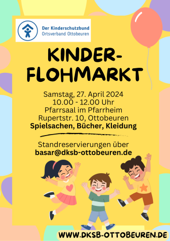 Kinderflohmarkt Frühling 2024